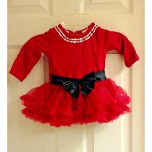 🩷FAO, infant girls, red bodysuit tutu, size 9 months, seqin, Pictures, EUC